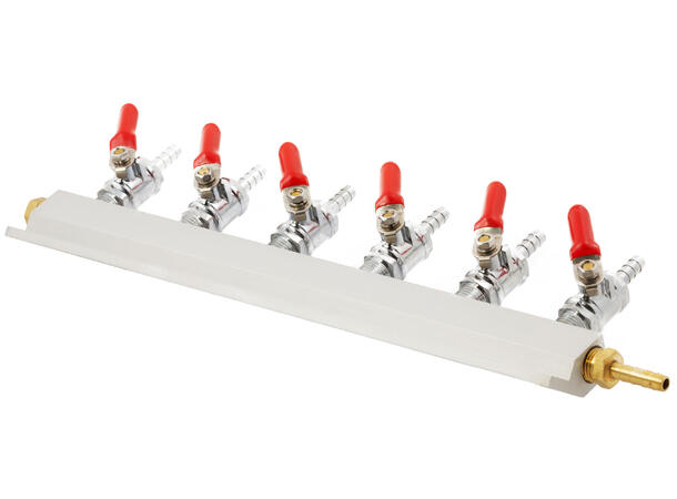 Gas Line Manifold Splitter 6 ways